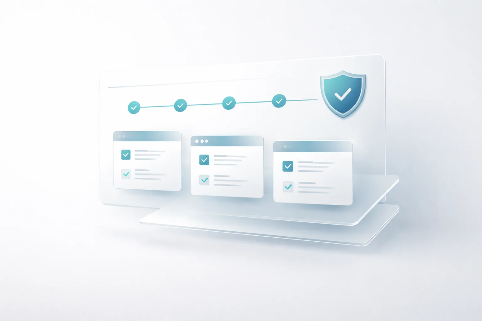 ממשק בקרה דיגיטלי של תהליך ויזה עם שלבים, בדיקות סטטוס ואימות