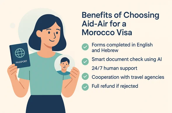 היתרונות בבחירת Aid‑Air להגשת ויזה למרוקו